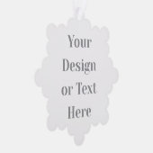 Customizable Your Design or Text Here Personalized オーナメントカード (右)