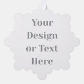 Customizable Your Design or Text Here Personalized オーナメントカード (正面)