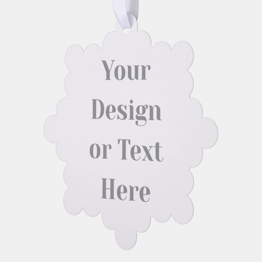 Customizable Your Design or Text Here Personalized オーナメントカード (左)
