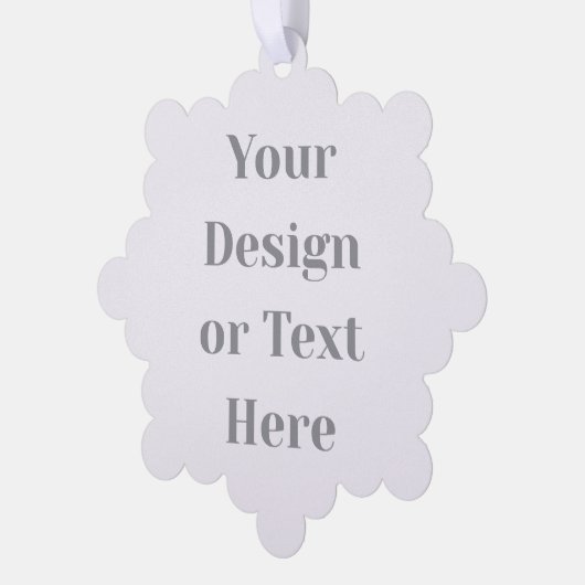 Customizable Your Design or Text Here Personalized オーナメントカード (左)