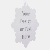 Customizable Your Design or Text Here Personalized オーナメントカード (右)