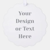 Customizable Your Design or Text Here Personalized オーナメントカード (正面)