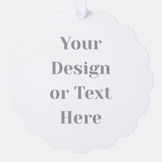 Customizable Your Design or Text Here Personalized オーナメントカード (正面)
