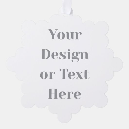 Customizable Your Design or Text Here Personalized オーナメントカード (正面)