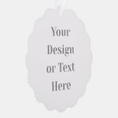 Customizable Your Design or Text Here Personalized オーナメントカード (右)