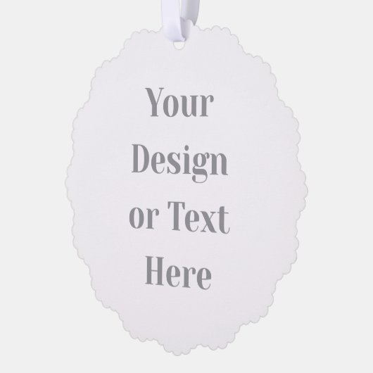 Customizable Your Design or Text Here Personalized オーナメントカード (左)