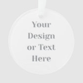 Customizable Your Design or Text Here Personalized オーナメント (正面)