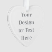 Customizable Your Design or Text Here Personalized オーナメント (正面)