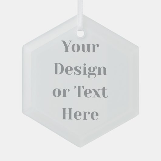 Customizable Your Design or Text Here Personalized ガラスオーナメント (正面)