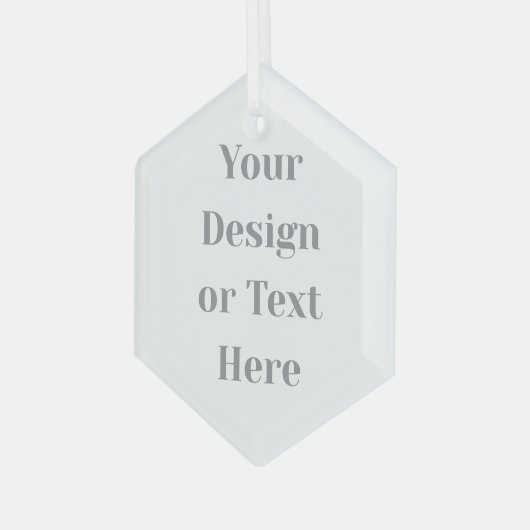 Customizable Your Design or Text Here Personalized ガラスオーナメント (正面左)