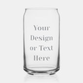 Customizable Your Design or Text Here Personalized ガラス缶 (裏面)