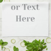 Customizable Your Design or Text Here Personalized キッチンタオル (折り畳み)