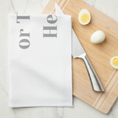 Customizable Your Design or Text Here Personalized キッチンタオル (四つ折り)