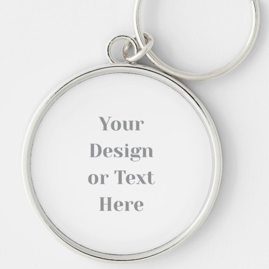 Customizable Your Design or Text Here Personalized キーホルダー (正面)