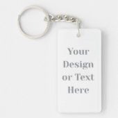 Customizable Your Design or Text Here Personalized キーホルダー (正面)