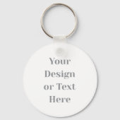 Customizable Your Design or Text Here Personalized キーホルダー (正面)