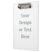 Customizable Your Design or Text Here Personalized クリップボード (左)