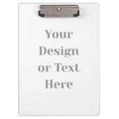 Customizable Your Design or Text Here Personalized クリップボード (正面)