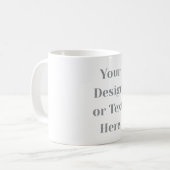 Customizable Your Design or Text Here Personalized コーヒーマグカップ (正面左)