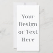 Customizable Your Design or Text Here Personalized シーズンカード (正面)
