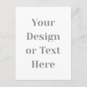 Customizable Your Design or Text Here Personalized シーズンポストカード (正面)