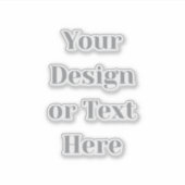 Customizable Your Design or Text Here Personalized シール (正面)