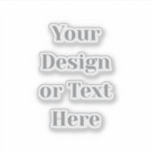Customizable Your Design or Text Here Personalized シール (正面)