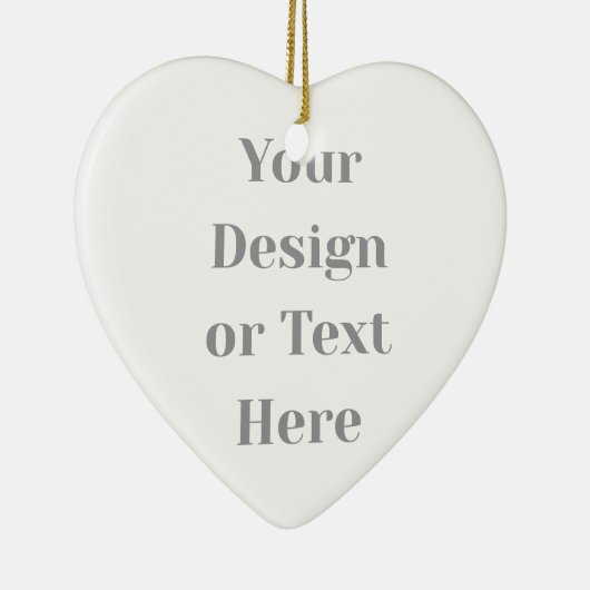Customizable Your Design or Text Here Personalized セラミックオーナメント (右)