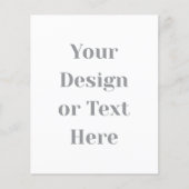 Customizable Your Design or Text Here Personalized チラシ (正面)