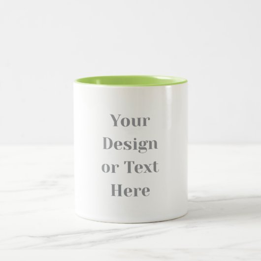 Customizable Your Design or Text Here Personalized ツートーンマグカップ (中央)