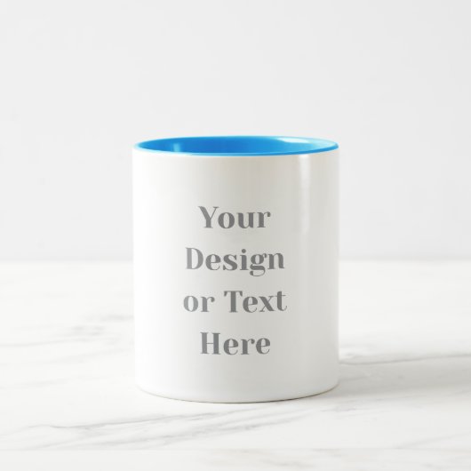 Customizable Your Design or Text Here Personalized ツートーンマグカップ (中央)
