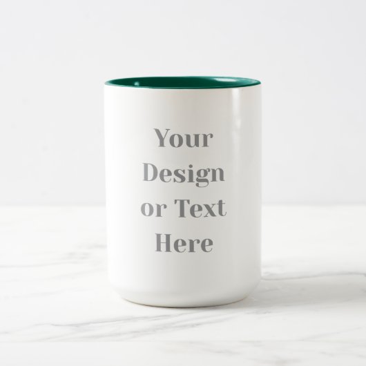 Customizable Your Design or Text Here Personalized ツートーンマグカップ (中央)
