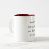 Customizable Your Design or Text Here Personalized ツートーンマグカップ (正面左)