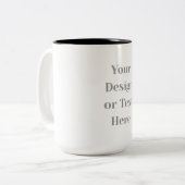 Customizable Your Design or Text Here Personalized ツートーンマグカップ (正面左)