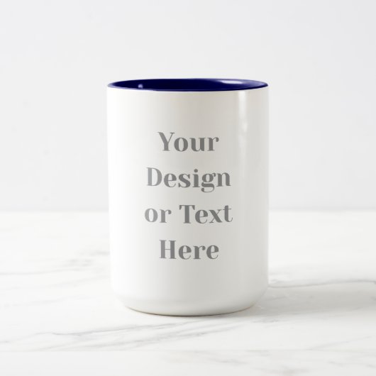 Customizable Your Design or Text Here Personalized ツートーンマグカップ (中央)