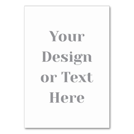 Customizable Your Design or Text Here Personalized テーブルナンバー (正面)