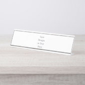 Customizable Your Design or Text Here Personalized デスクネームプレート (正面)