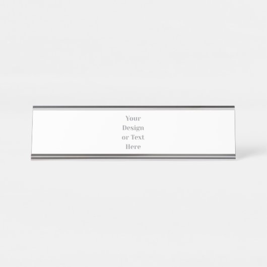 Customizable Your Design or Text Here Personalized デスクネームプレート (正面)