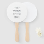 Customizable Your Design or Text Here Personalized ハンドファン (正面&裏面)