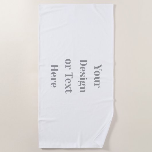 Customizable Your Design or Text Here Personalized ビーチタオル (正面)