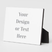 Customizable Your Design or Text Here Personalized フォトプラーク (側面)