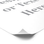 Customizable Your Design or Text Here Personalized フォトプリント (角)