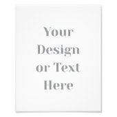 Customizable Your Design or Text Here Personalized フォトプリント (正面)
