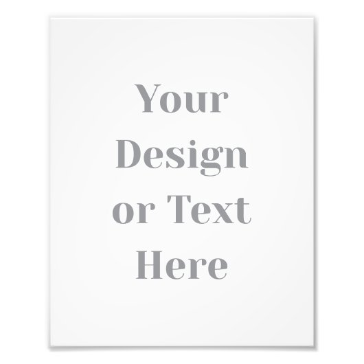 Customizable Your Design or Text Here Personalized フォトプリント (正面)