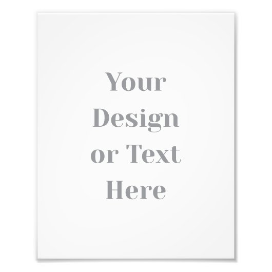 Customizable Your Design or Text Here Personalized フォトプリント (正面)