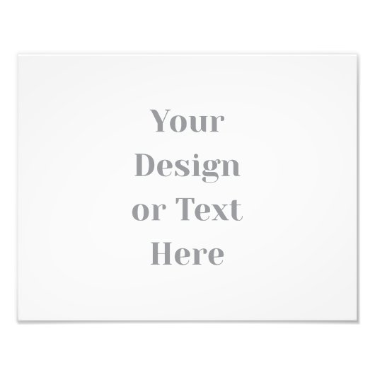 Customizable Your Design or Text Here Personalized フォトプリント (正面)