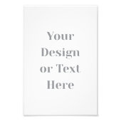 Customizable Your Design or Text Here Personalized フォトプリント (正面)