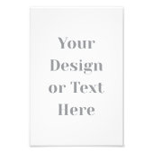 Customizable Your Design or Text Here Personalized フォトプリント (正面)