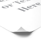 Customizable Your Design or Text Here Personalized フォトプリント (角)