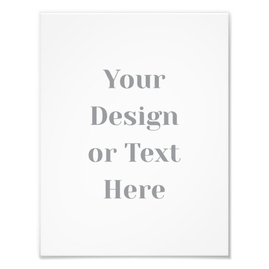Customizable Your Design or Text Here Personalized フォトプリント (正面)